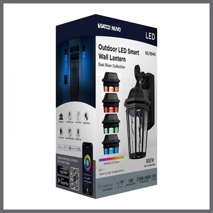 Nuvo 62-5945 Starfish East River Collection 1-lt 12" Tall LED Outdoor Wall Light