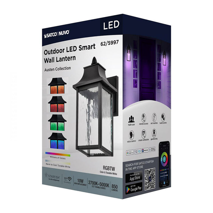 Nuvo 62-5997 Starfish Austen Collection 1-lt 13" Tall LED Outdoor Wall Light