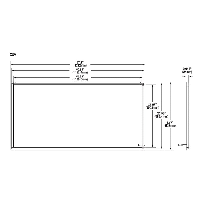 LEDvance 62962 2x4 35W/40W/45W LED Dual Selectable T-Fit Panel