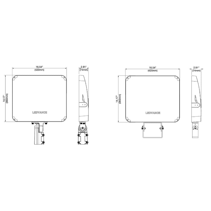 LEDvance 63863 200W/250W/300W LED Dual Selectable Flood Light