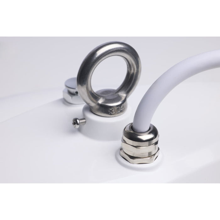Nuvo 65-1160 100W/150W/200W  LED Washdown Round High Bay, 2CCT & 3 Lumens Selectable, 120-277V