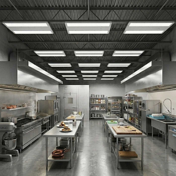 Nuvo 65-1172 180W/220W/240W LED Washdown Linear High Bay, 3CCT Selectable, 120-347V
