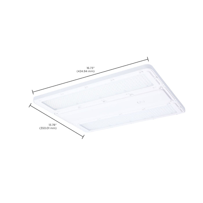 Nuvo 65-1171 120W/135W/160W LED Washdown Linear High Bay, 3CCT Selectable, 120-347V