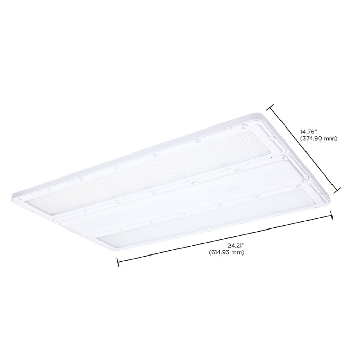 Nuvo 65-1173 255W/295W/320W LED Washdown Linear High Bay, 3CCT Selectable, 120-347V