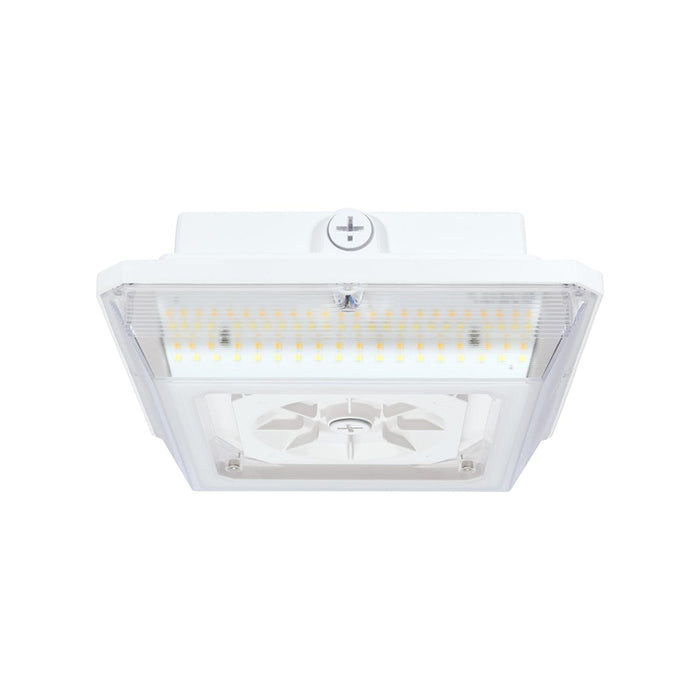 Nuvo 10" Square 20W/30W/45W LED Wide Beam Angle Canopy Light, CCT Selectable