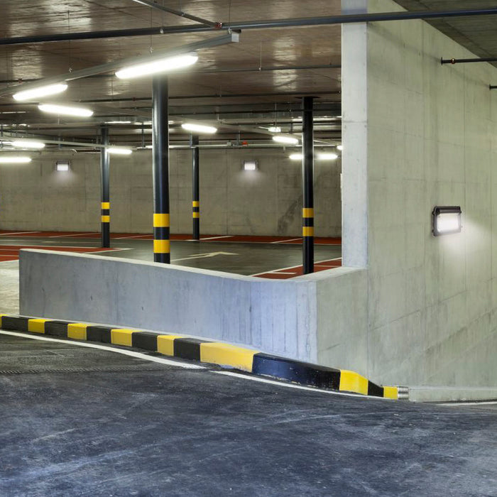 Nuvo 65-884 30W/45W/60W LED Low Profile Wall Pack with Integrated Bypassable Photocell, CCT Selectable