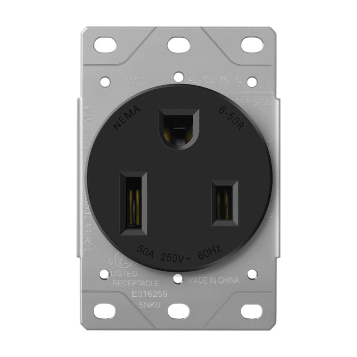 Enerlites 65500 50A Flush Mount Receptacle