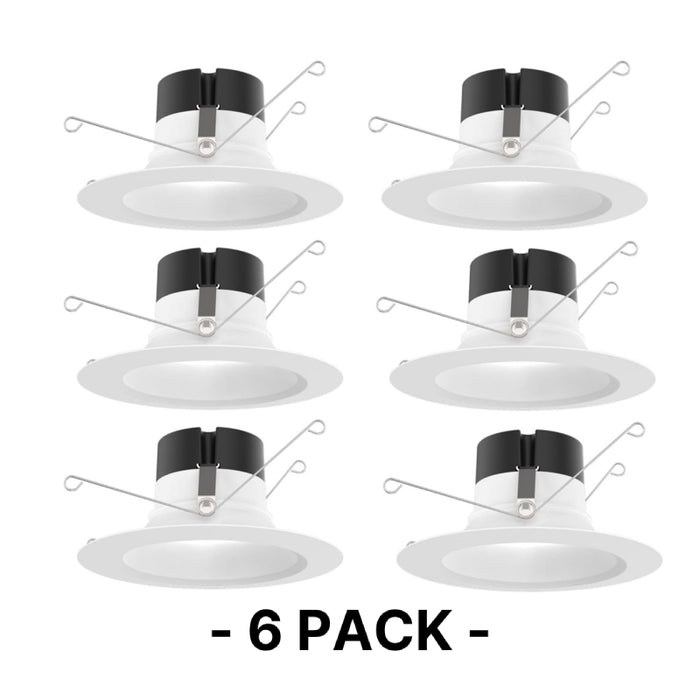 Juno Contractor Select 65SEMW 5"/6" 15W LED Switchable White Trim Kit, Smooth, CCT Selectable