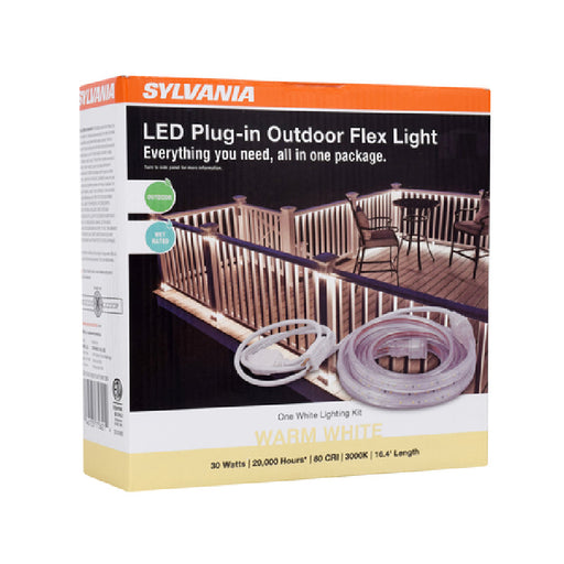 LEDvance 75625 60W LED Plug-In Outdoor Flex Light, 32.8ft, 4000K