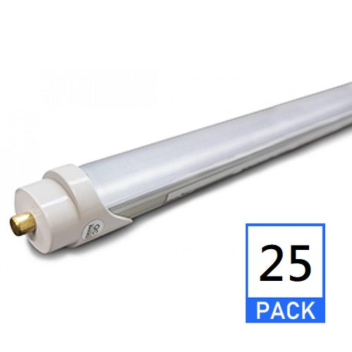 Westgate 4-Ft 18W T8 LED Tube Frosted Glass, 4000K, Dimmable, 25-Pack