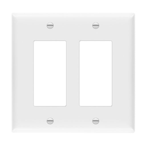 Enerlites 8832M 2-Gang Decorator/GFCI Mid Size Wall Plate