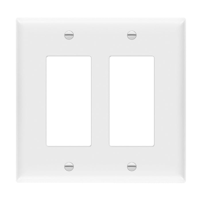 Enerlites 8832M 2-Gang Decorator/GFCI Mid Size Wall Plate