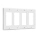 Enerlites 8834 4-Gang Decorator/GFCI Wall Plate