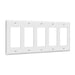 Enerlites 8835 5-Gang Decorator/GFCI Wall Plate