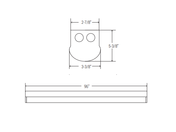 Elite OEC  8-ft LED Strip Light, Selectable CCT & Lumens Up to 18000 Lumens 120-277V
