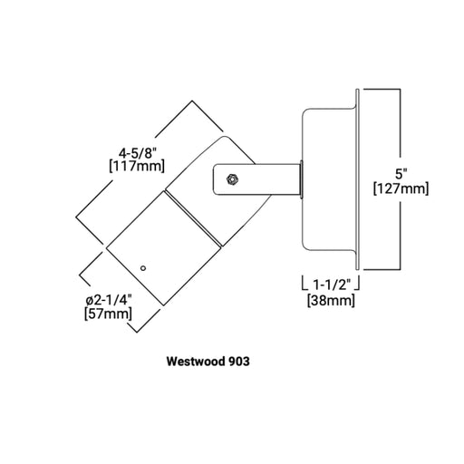 Westwood 903 Single Head MR16 Low Volt Outdoor Wall Light