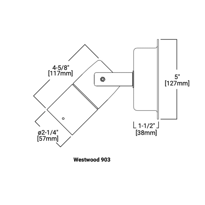Westwood 903 Single Head MR16 Low Volt Outdoor Wall Light