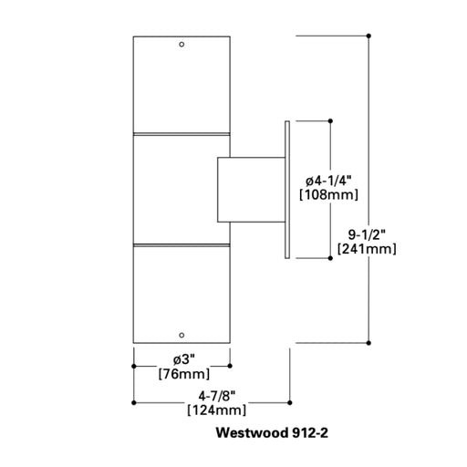 Westwood 912-2 PAR20 Up/Down Outdoor Wall Light