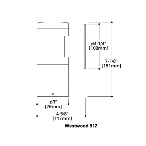 Westwood 912 PAR20 Outdoor Wall Light
