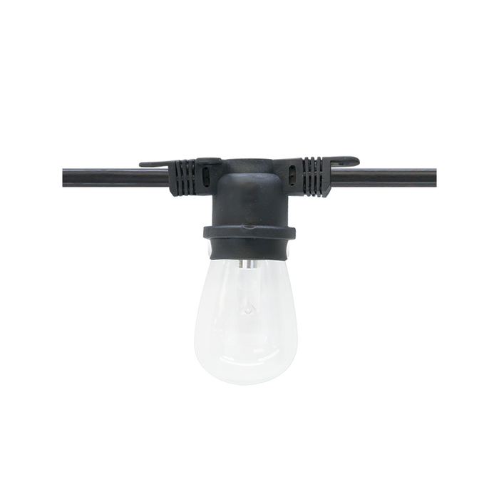 American Lighting LS2-MS 48-ft 24 Lamps E26 Commercial Grade Interconnectable Kit String Light