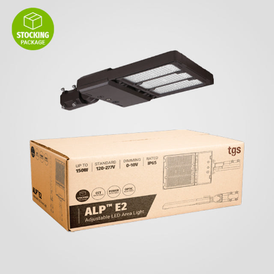 ALPE2-S-KI LED Adjustable Area & Site Light With Photocell Wattage/CCT Selectable 120-277V