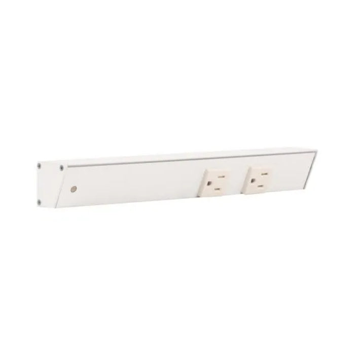 Task Lighting APT12 12" Tamper-Resistant Single Receptacle Angle Power Strip - White/Left