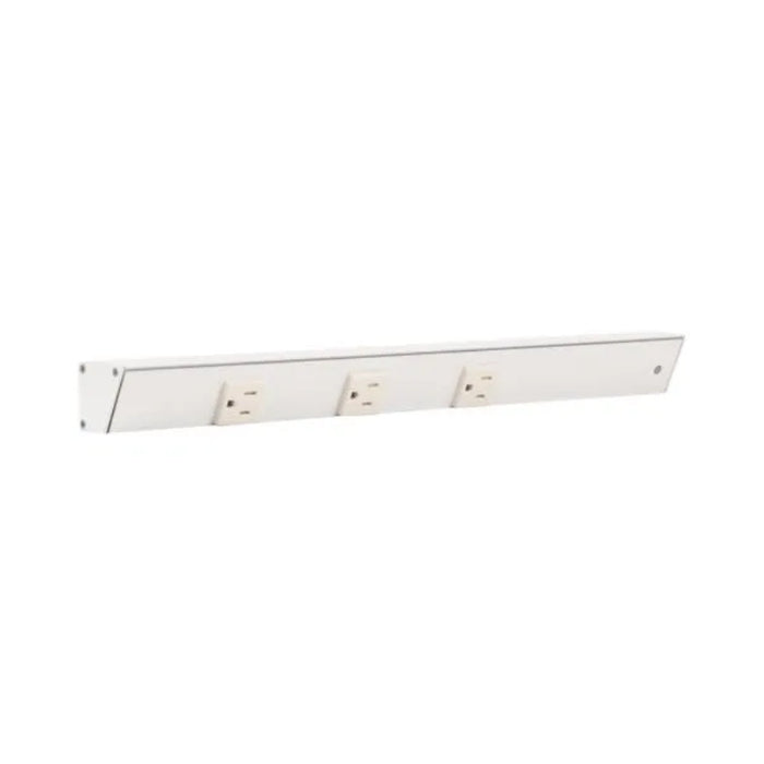 Task Lighting APT18 18" Tamper-Resistant Single Receptacle Angle Power Strip - White/Righ