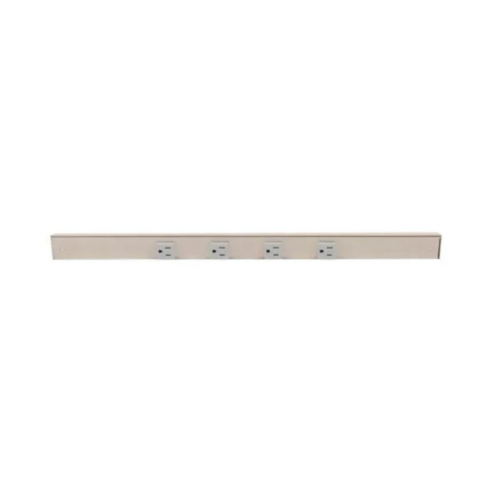 Task Lighting APT24 24" Tamper-Resistant Single Receptacle Angle Power Strip