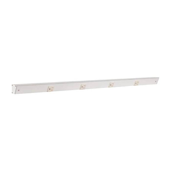 Task Lighting APT36 36" Tamper-Resistant Single Receptacle Angle Power Strip - White