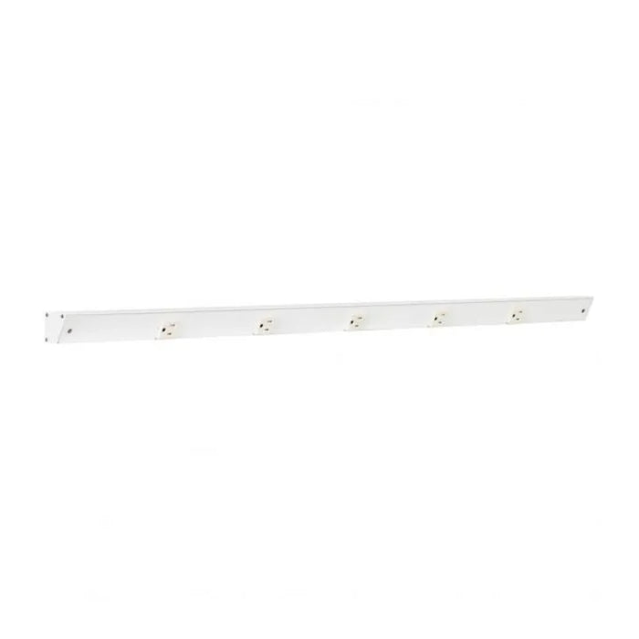 Task Lighting APT42 42" Tamper-Resistant Single Receptacle Angle Power Strip - White