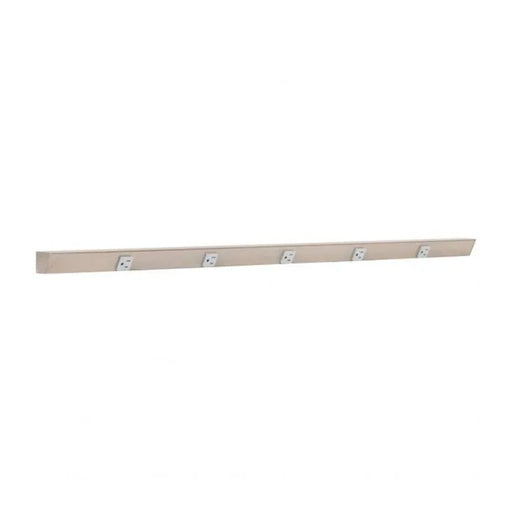 Task Lighting APT48 48" Tamper-Resistant Single Receptacle Angle Power Strip - Satin Nickel