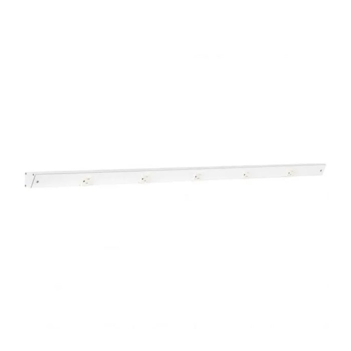 Task Lighting APT48 48" Tamper-Resistant Single Receptacle Angle Power Strip - White