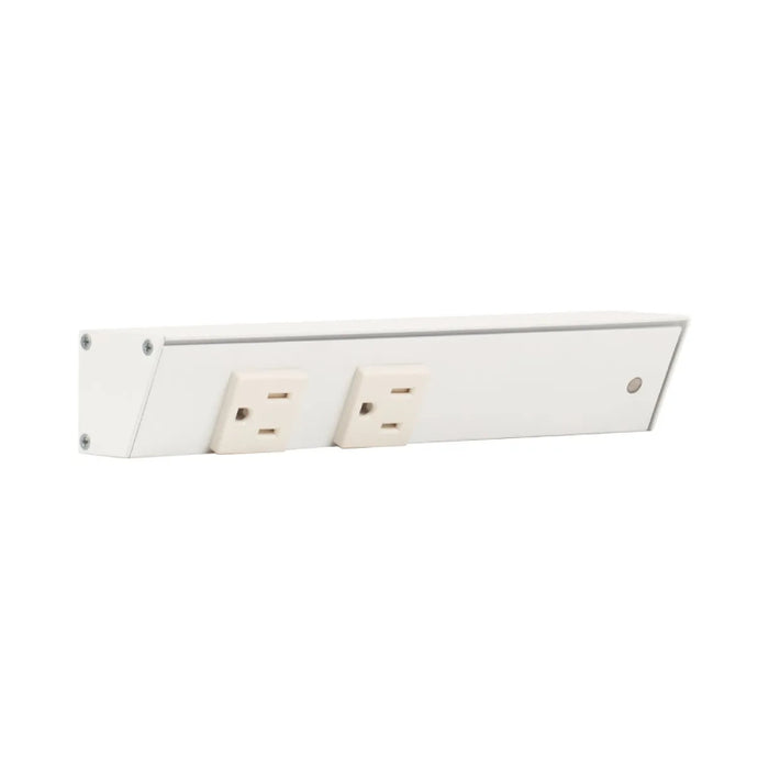Task Lighting APT9 9" Tamper-Resistant Single Receptacle Angle Power Strip - White/Right