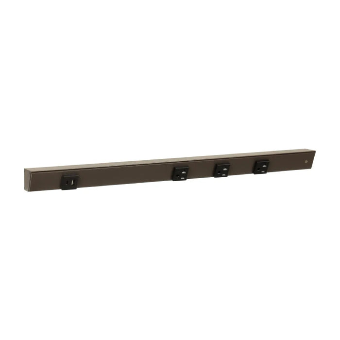 Task Lighting APTU 24" Slim Angle Power Strip with USB-A/C - Bronze/Left