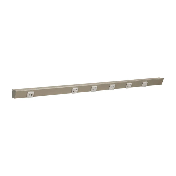 Task Lighting APTU 36" Slim Angle Power Strip with USB-A/C - Satin Nickel/Left
