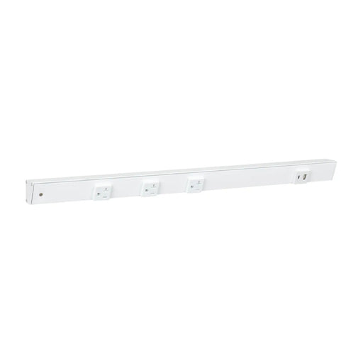 Task Lighting APTU 24" Slim Angle Power Strip with USB-A/C - White/Right