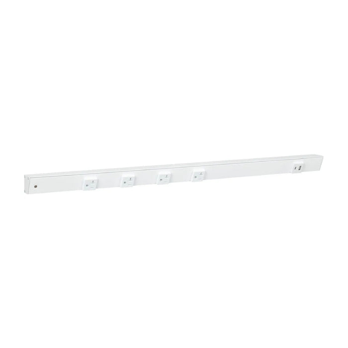 Task Lighting APTU 30" Slim Angle Power Strip with USB-A/C - White/Right