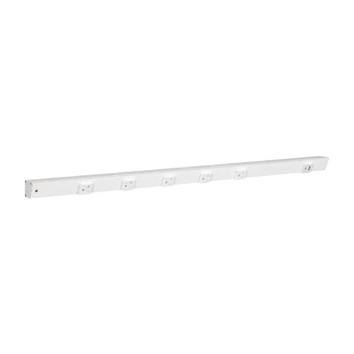 Task Lighting APTU 36" Slim Angle Power Strip with USB-A/C - White/Right