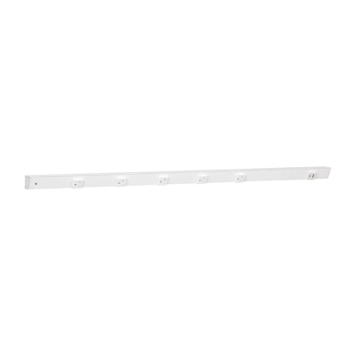 Task Lighting APTU 42" Slim Angle Power Strip with USB-A/C - White/Right