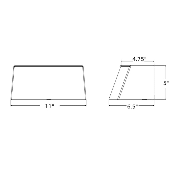 Lithonia ARC1 LED P2 LED Wall Mount w/ Emergency Battery, 2000lm, 4000K, 120-277V, Dark Bronze