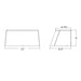 Lithonia ARC1 LED P2 LED Wall Mount w/ Emergency Battery, 2000lm, 4000K, 120-277V, Dark Bronze