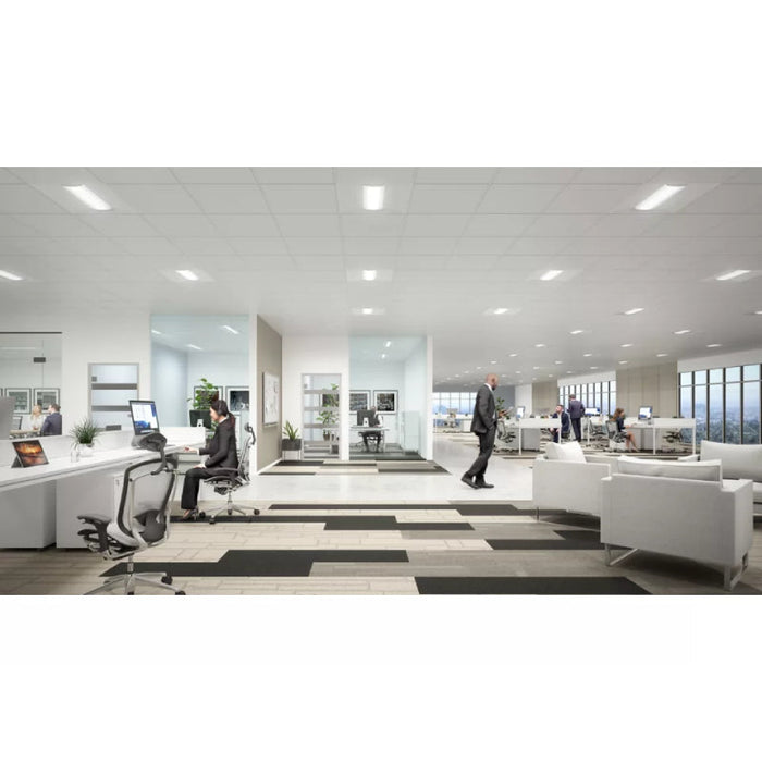 Metalux Achieva Recessed 24ARS 2x4 LED Center Basket Troffer w/ WaveLinx Lite Sensor, Selectable CCT & Lumens 120-277V