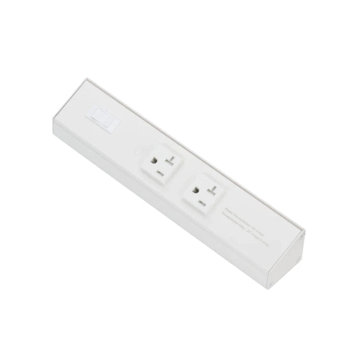 American Lighting ATOM 10" 120V AC Power Strip - White
