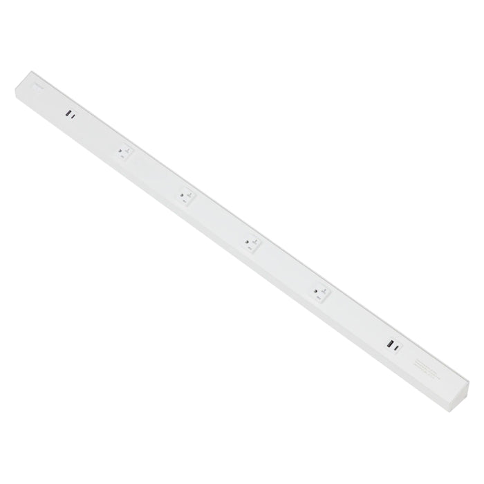 American Lighting ATOM 40" 120V AC Power Strip - White
