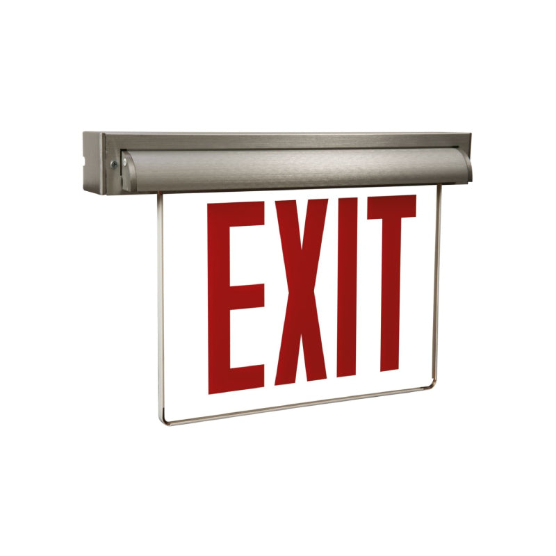 AtLite AUXA6 Edge-Lit Exit Sign, AC Only LED Lamp, 6