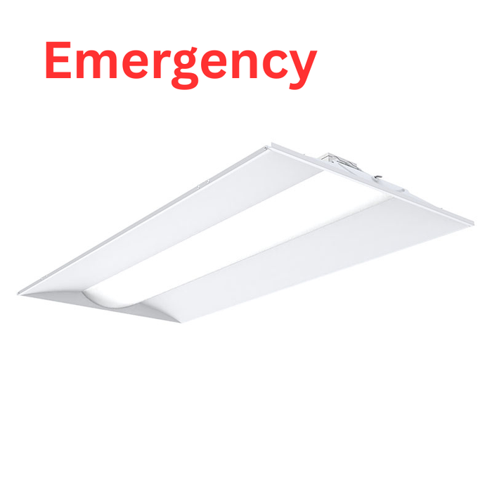 Lithonia Contractor Select STACK Switch 2x4 LED Center Element Troffer With Emergency Battery, Switchable 4000/5000/6000 LM, Switchable 3500/4000/5000K, 120V-277V