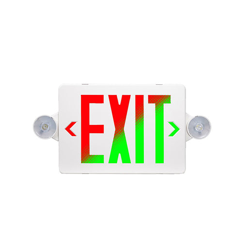 Bodine BCB4W1 BeamGuide LED Exit Sign/Emergency Light Combo, without FirstLink, 620 Lumens, 120-277V
