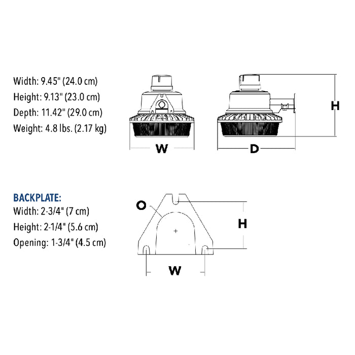 Lithonia Contractor Select BGR ALO BarnGuard LED Security Light, Selectable CCT & Lumens