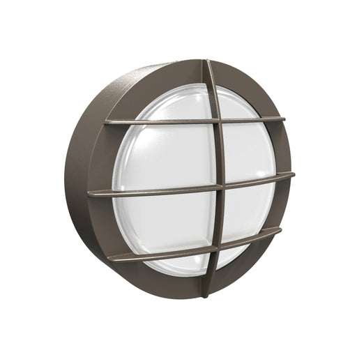 Westgate BKRF 9W/12W/15W LED Round Bulkheads with Photocell, 120-277V, 3CCT Selectable - Bronze