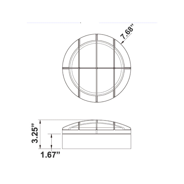 Westgate BKRF 9W/12W/15W LED Round Bulkheads with Photocell, 120-277V, 3CCT Selectable